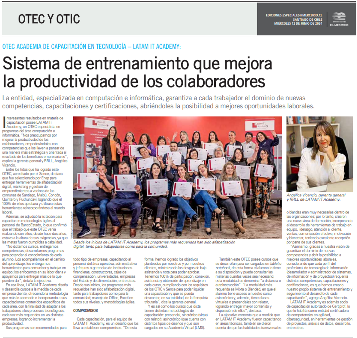 Foto de capacitación
