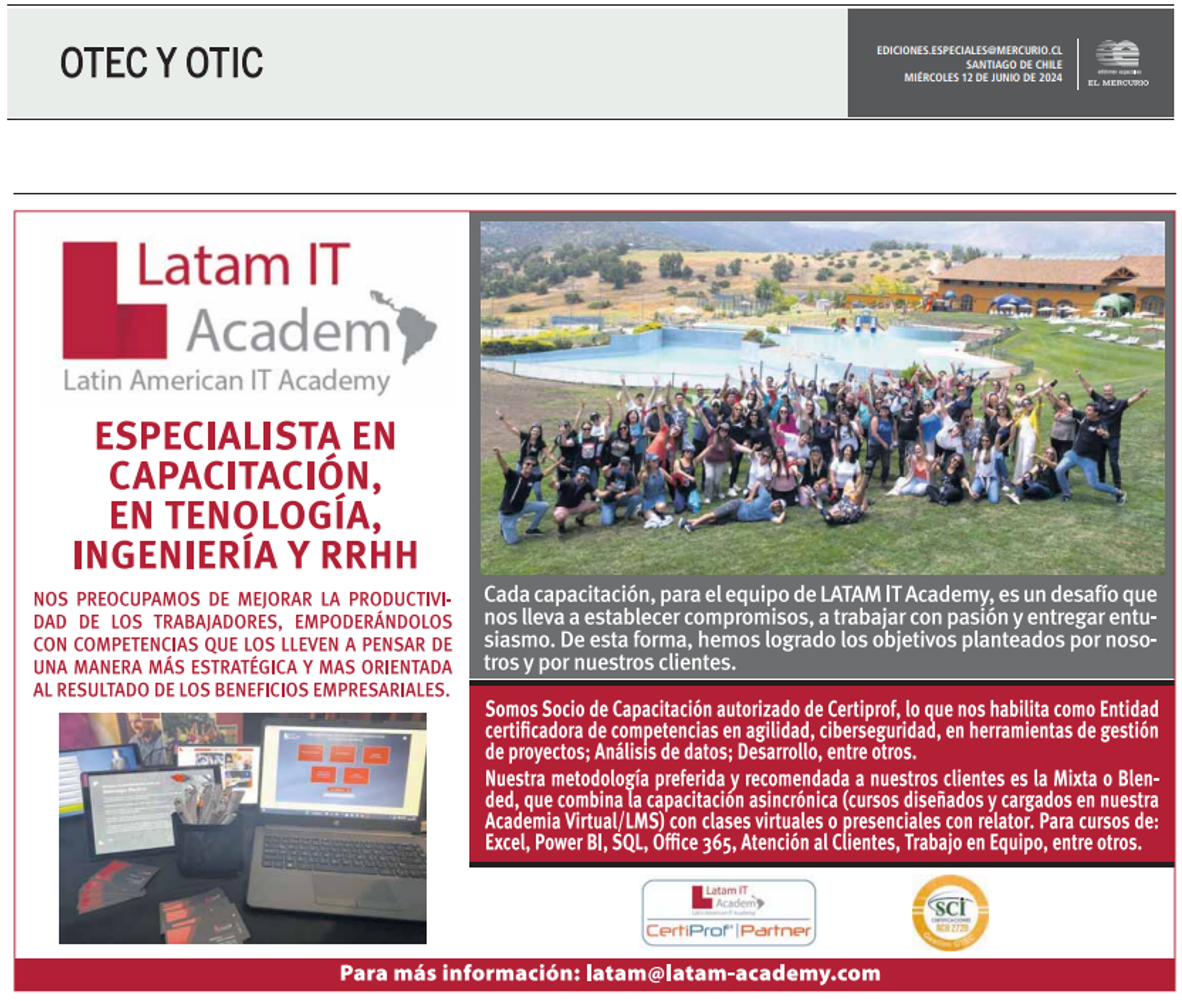Recorte de El Mercurio