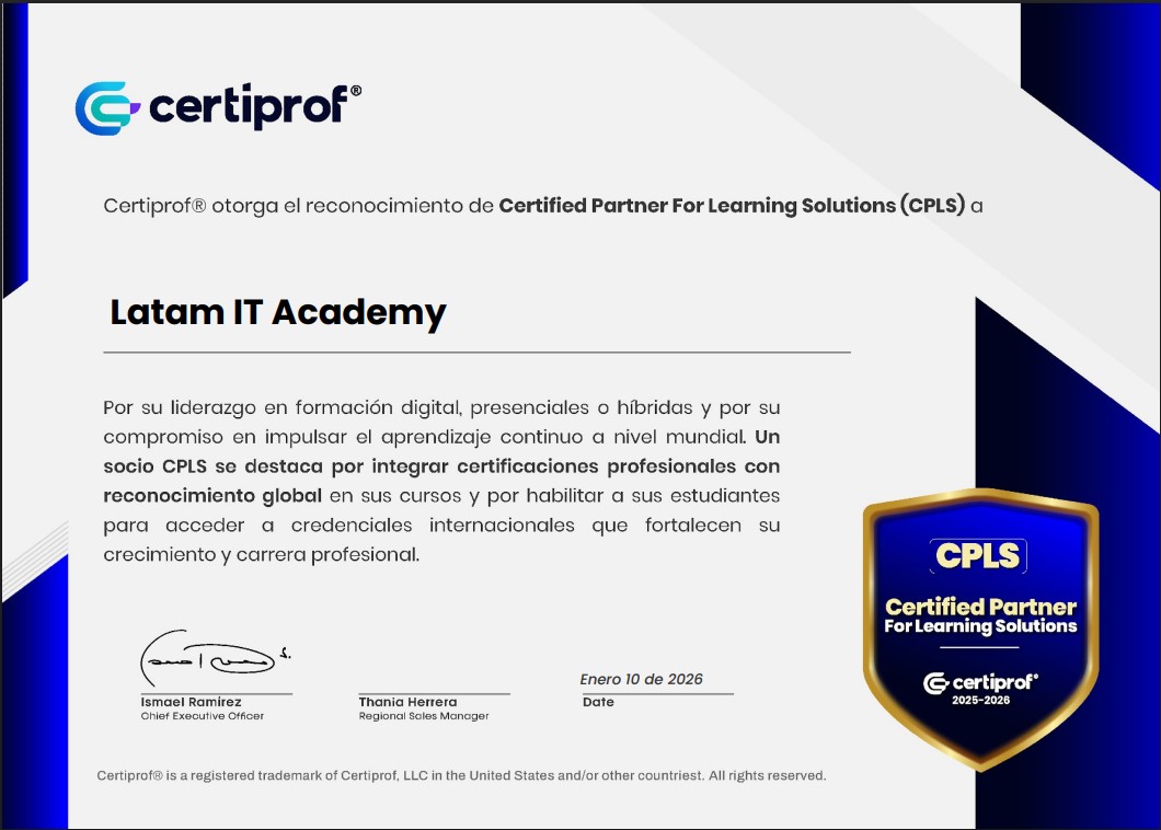 Partner Internacional CPLS de Certiprof